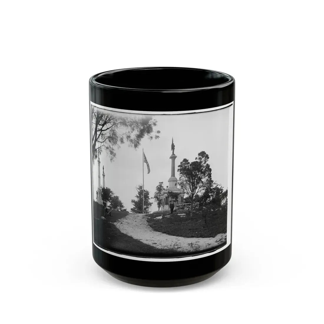 Monuments At Chickamauga And Chattanooga National Military Park, Tennessee And Georgia (U.S. Civil War) Black Coffee Mug 15oz - Go Mug Yourself