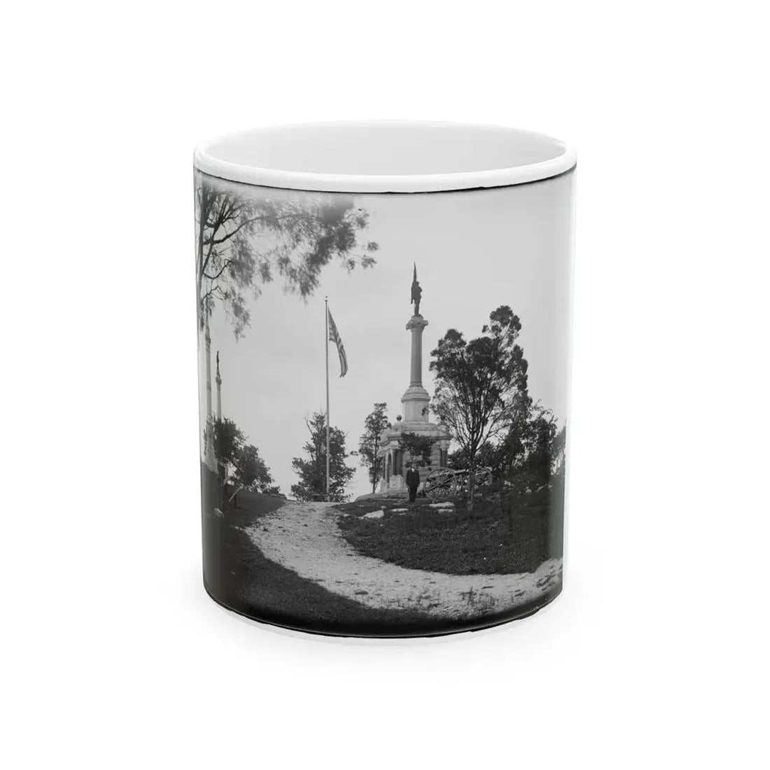 Monuments At Chickamauga And Chattanooga National Military Park, Tennessee And Georgia (U.S. Civil War) White Coffee Mug 11oz - Go Mug Yourself