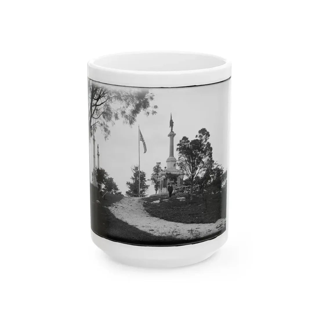 Monuments At Chickamauga And Chattanooga National Military Park, Tennessee And Georgia (U.S. Civil War) White Coffee Mug 15oz - Go Mug Yourself