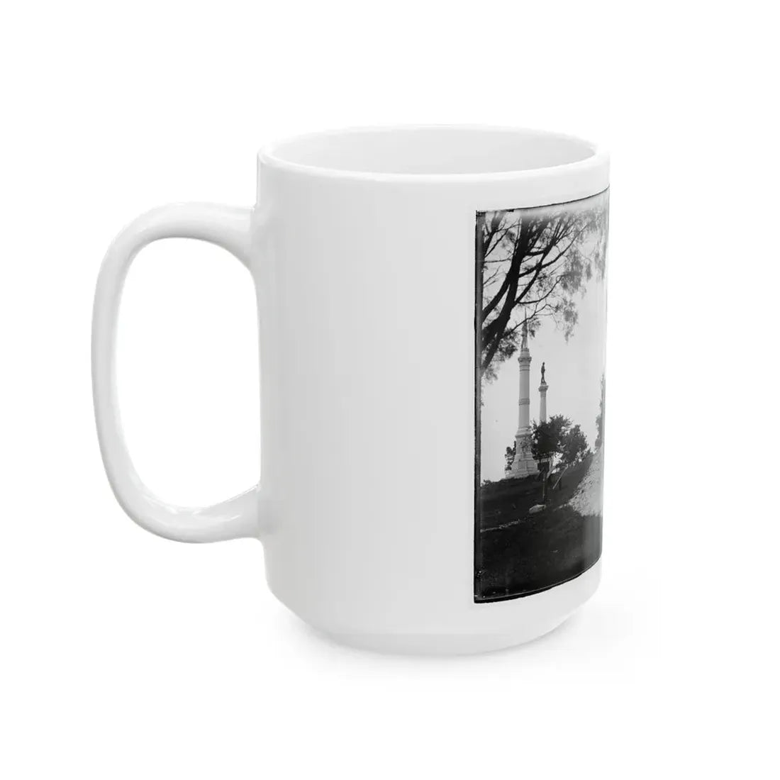 Monuments At Chickamauga And Chattanooga National Military Park, Tennessee And Georgia (U.S. Civil War) White Coffee Mug - Go Mug Yourself