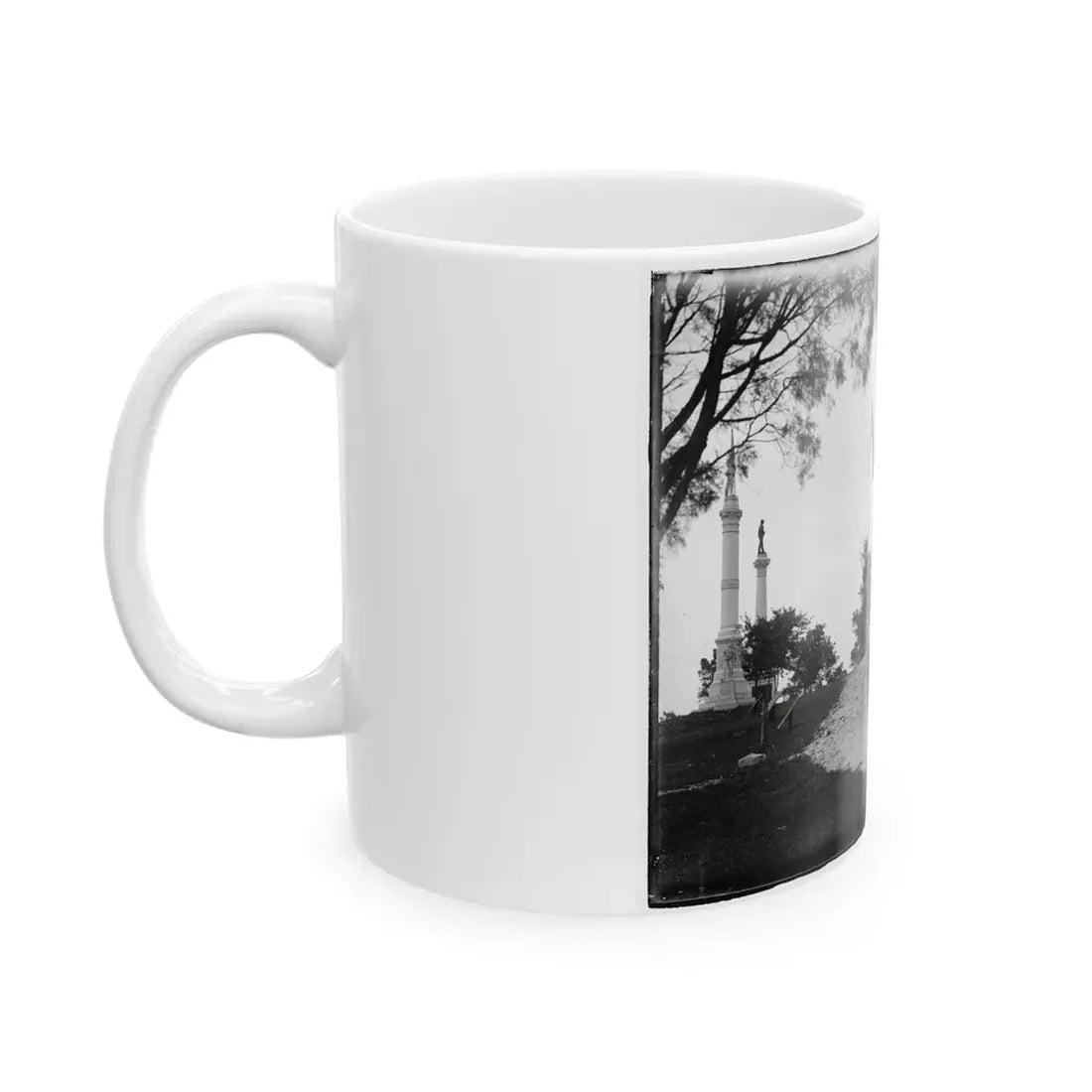 Monuments At Chickamauga And Chattanooga National Military Park, Tennessee And Georgia (U.S. Civil War) White Coffee Mug - Go Mug Yourself