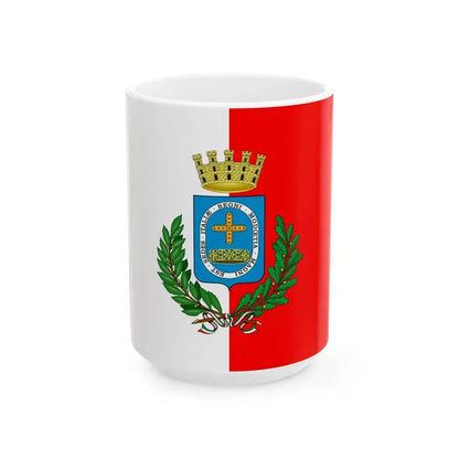Monza-Bandiera (Italy) White Coffee Mug 15oz - Go Mug Yourself