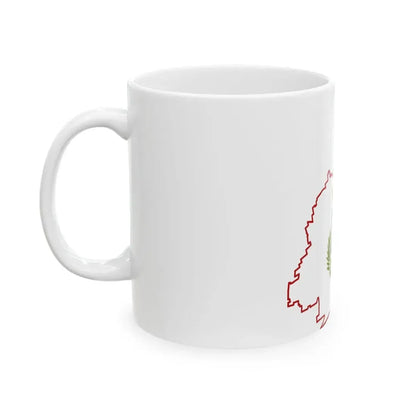Monza flagmap (Italy) White Coffee Mug - Go Mug Yourself