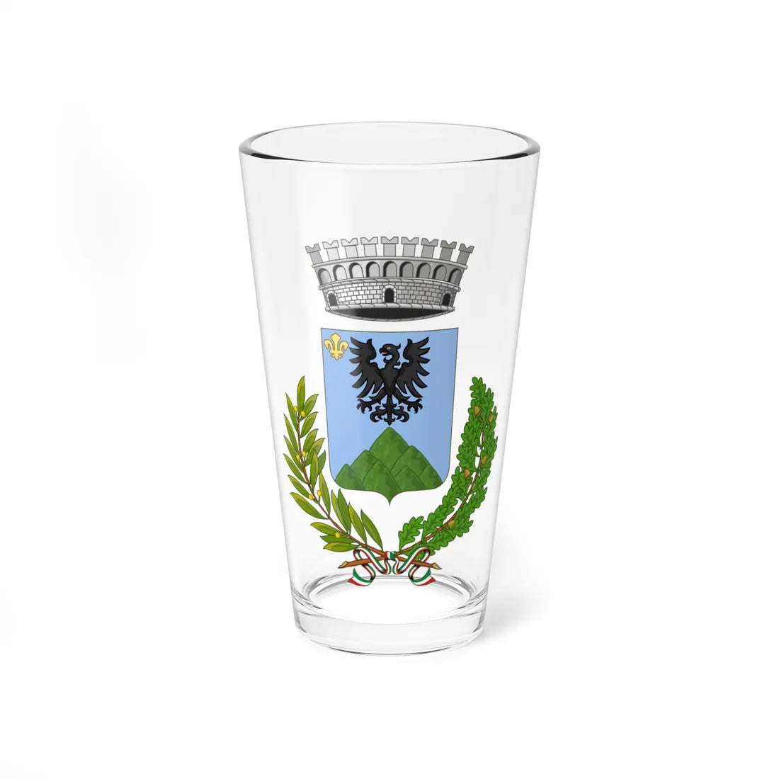 Monzuno-Stemma2 (Italy) (Coat of Arms) Pint Glass 16oz 16oz - Go Mug Yourself