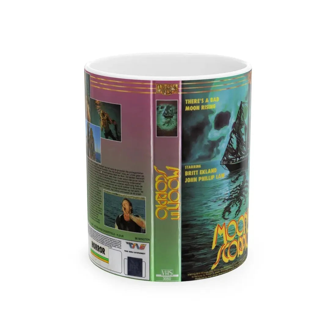 MOON IN SCORPIO (VHS COVER) - White Coffee Mug 11oz - Go Mug Yourself