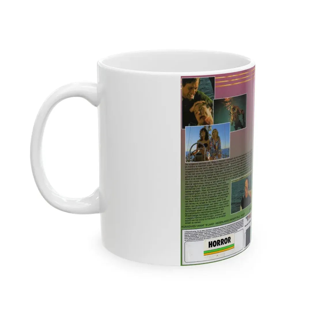 MOON IN SCORPIO (VHS COVER) - White Coffee Mug - Go Mug Yourself