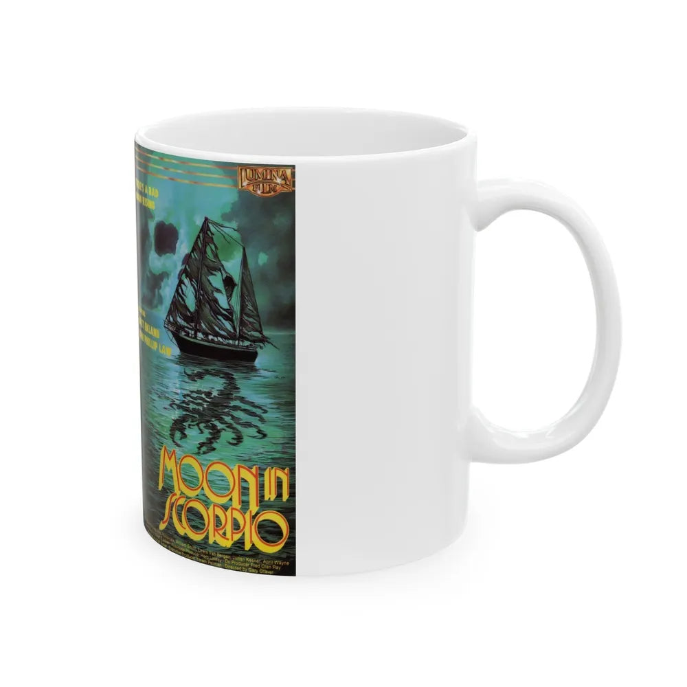 MOON IN SCORPIO (VHS COVER) - White Coffee Mug-Go Mug Yourself