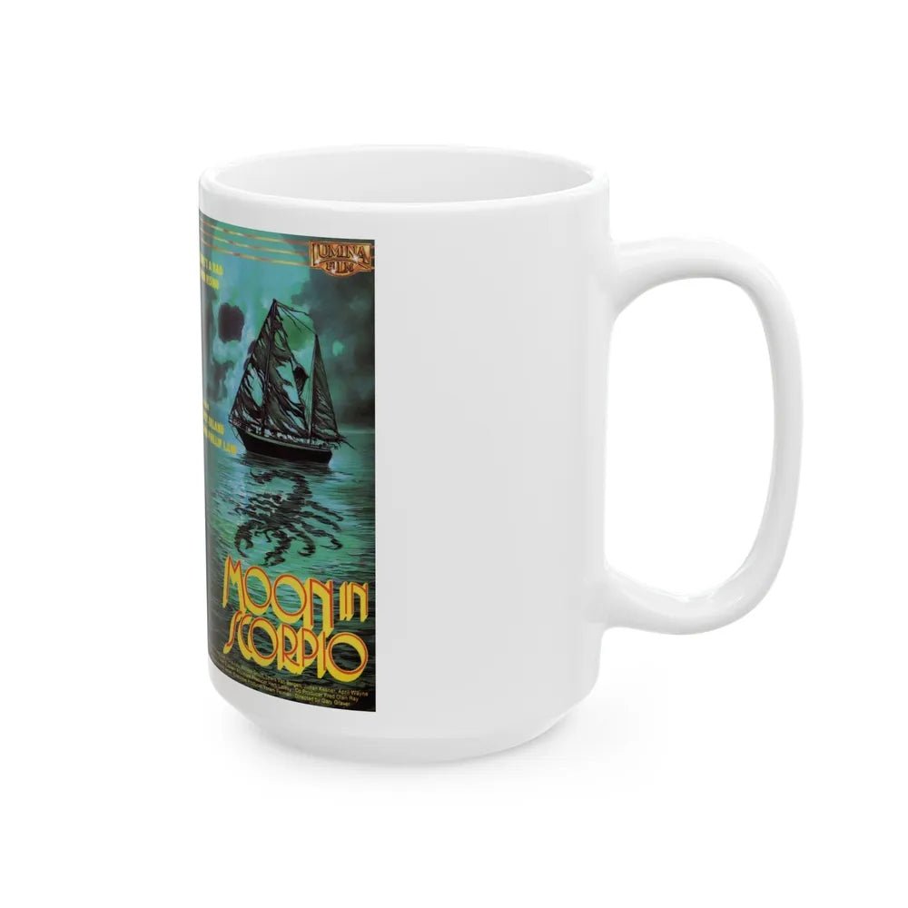 MOON IN SCORPIO (VHS COVER) - White Coffee Mug-Go Mug Yourself