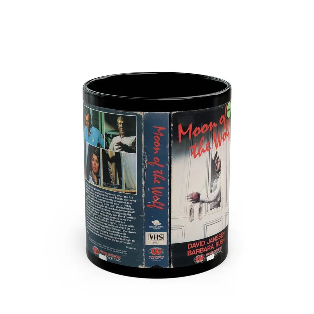 MOON OF THE WOLF (VHS COVER) - Black Coffee Mug 11oz - Go Mug Yourself