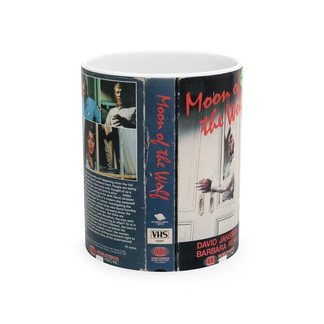 MOON OF THE WOLF (VHS COVER) - White Coffee Mug 11oz - Go Mug Yourself