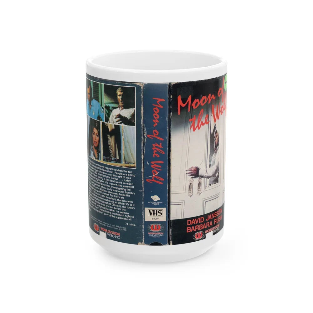 MOON OF THE WOLF (VHS COVER) - White Coffee Mug-15oz-Go Mug Yourself