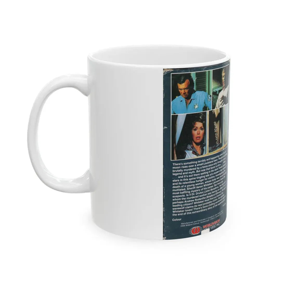 MOON OF THE WOLF (VHS COVER) - White Coffee Mug - Go Mug Yourself