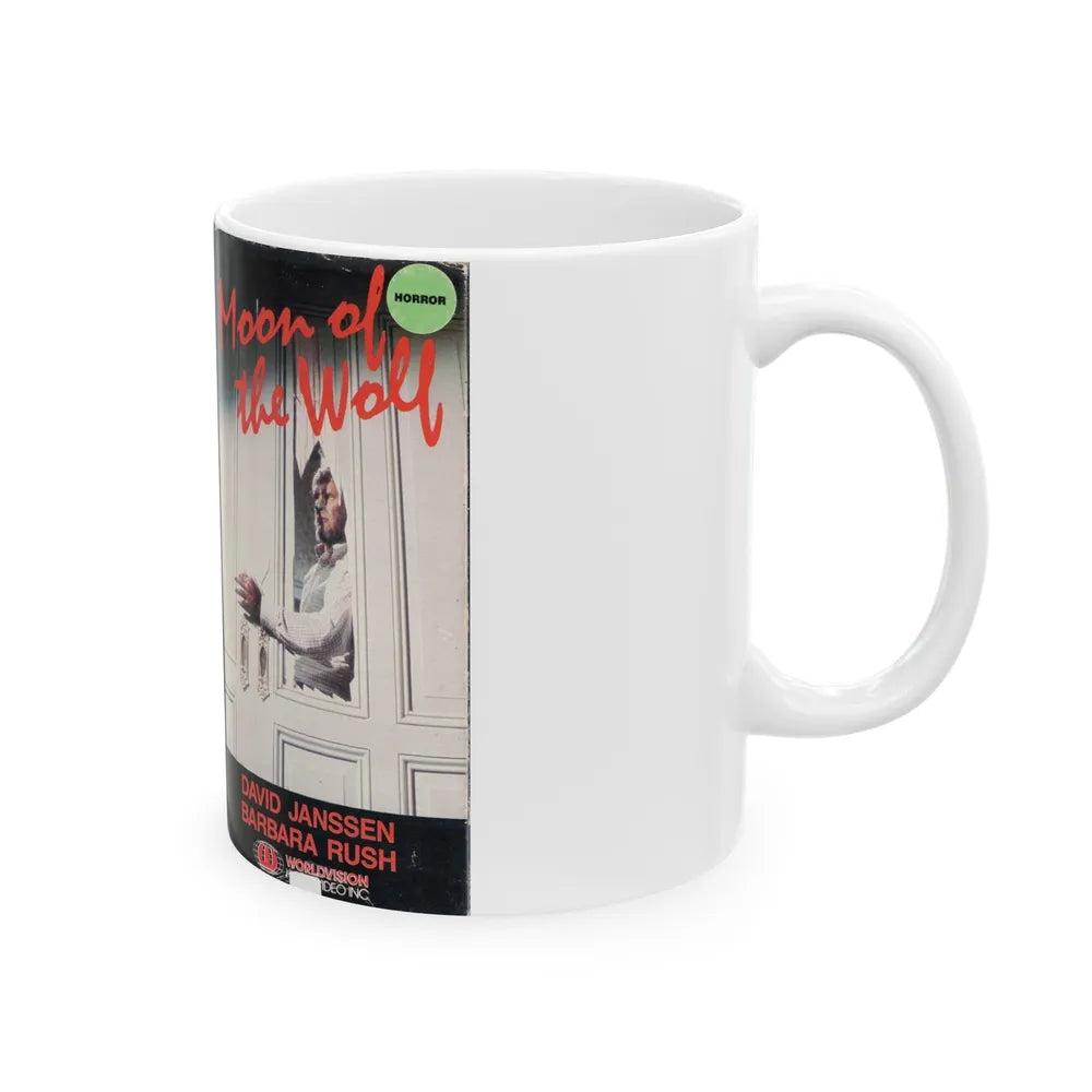 MOON OF THE WOLF (VHS COVER) - White Coffee Mug-Go Mug Yourself