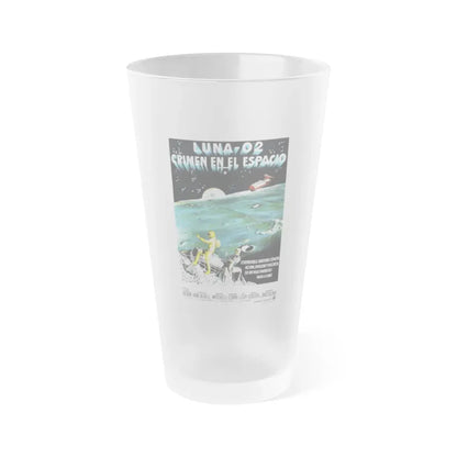 MOON ZERO TWO (SPANISH) 1969 Movie Poster - Frosted Pint Glass 16oz Default Title - Go Mug Yourself