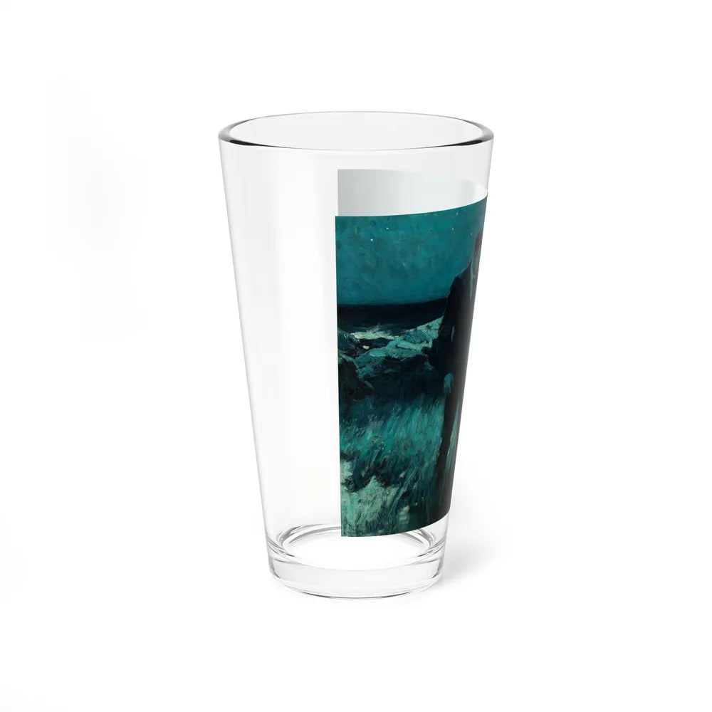 Moonlit Walk, 1922 (Magazine Illustration) Pint Glass 16oz-Go Mug Yourself