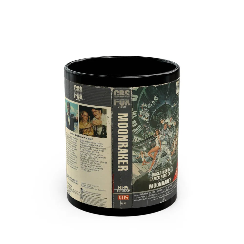 MOONRAKER (VHS COVER) - Black Coffee Mug-11oz-Go Mug Yourself