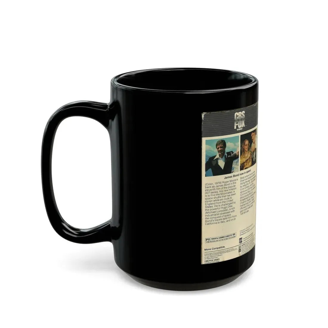 MOONRAKER (VHS COVER) - Black Coffee Mug - Go Mug Yourself