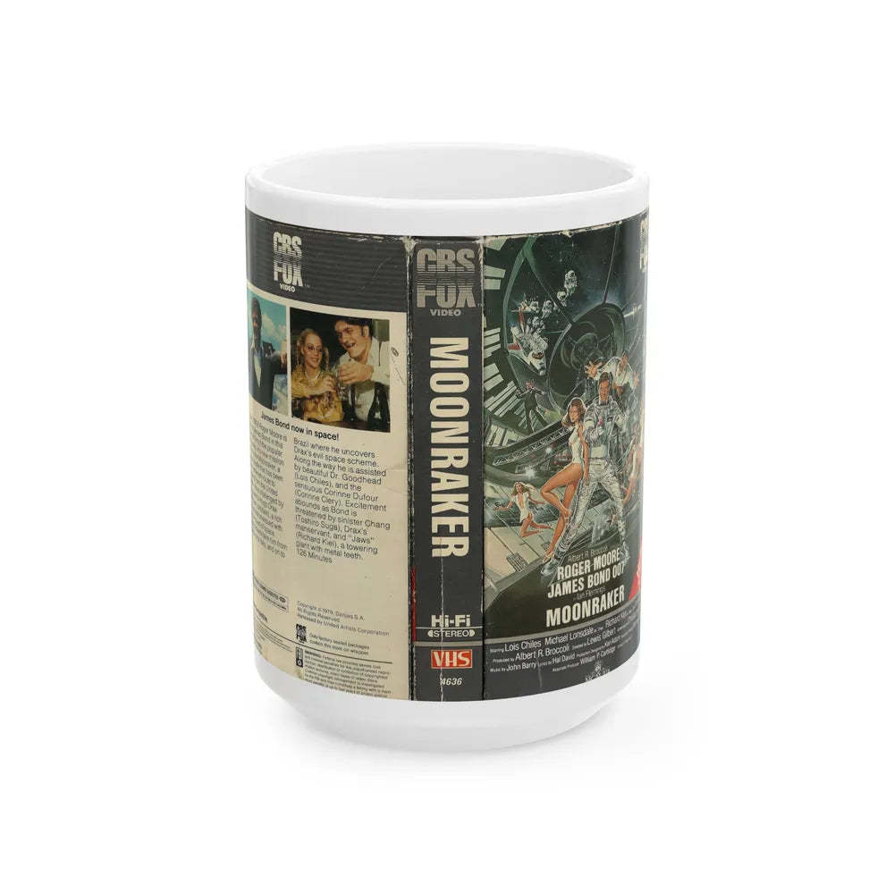 MOONRAKER (VHS COVER) - White Coffee Mug-15oz-Go Mug Yourself