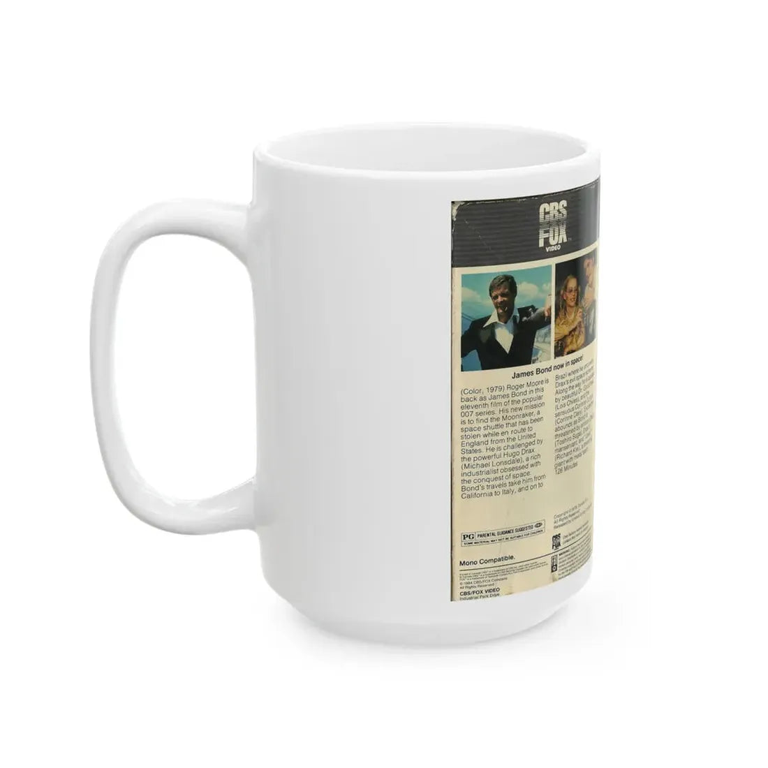 MOONRAKER (VHS COVER) - White Coffee Mug - Go Mug Yourself