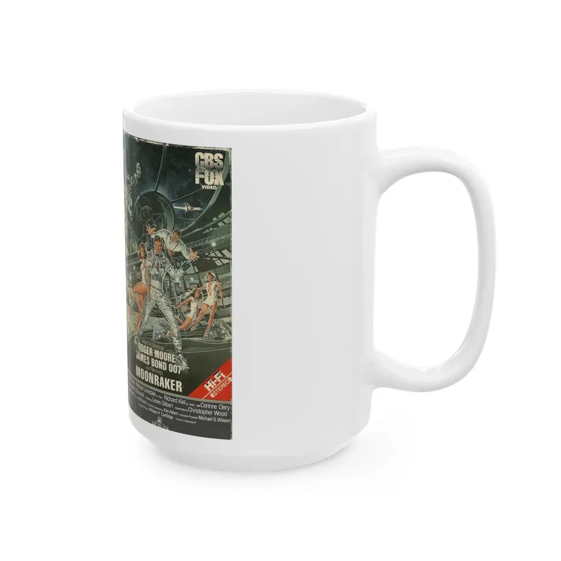 MOONRAKER (VHS COVER) - White Coffee Mug - Go Mug Yourself