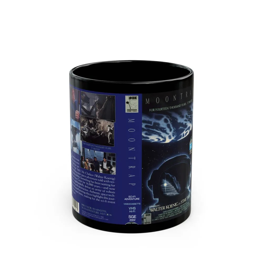 MOONTRAP (VHS COVER) - Black Coffee Mug-11oz-Go Mug Yourself