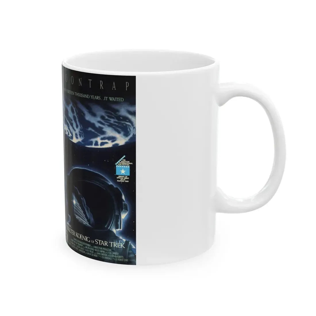 MOONTRAP (VHS COVER) - White Coffee Mug - Go Mug Yourself