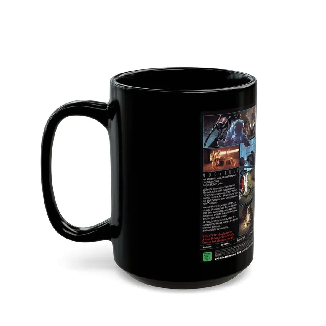 MOONTRAP VPS VIDEO (VHS COVER) - Black Coffee Mug - Go Mug Yourself