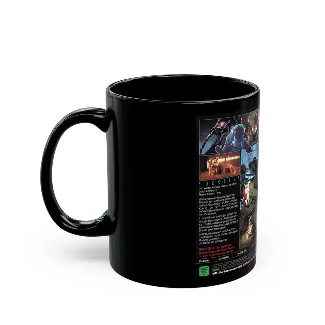 MOONTRAP VPS VIDEO (VHS COVER) - Black Coffee Mug - Go Mug Yourself