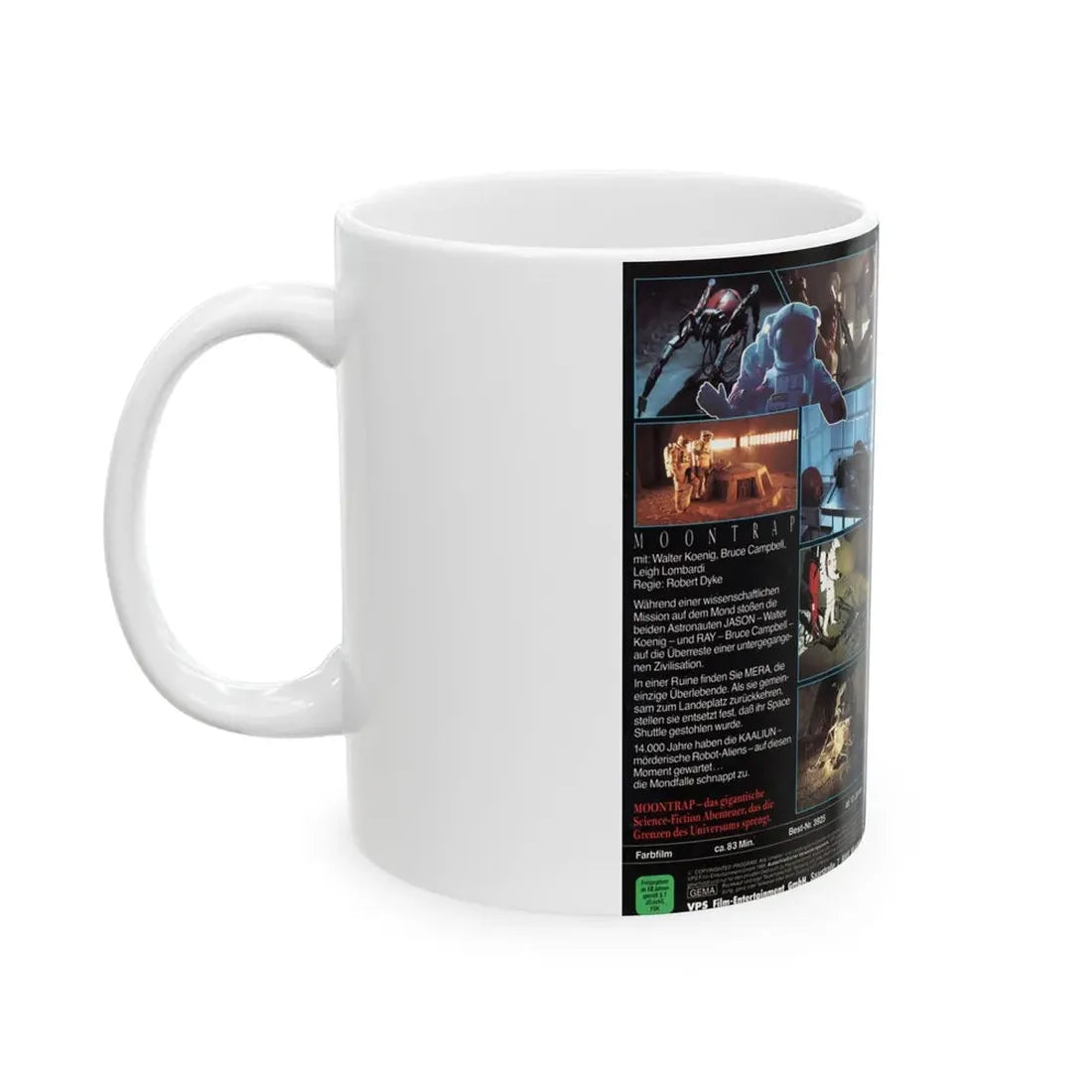 MOONTRAP VPS VIDEO (VHS COVER) - White Coffee Mug - Go Mug Yourself