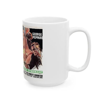MOORD SYNDIKAAT (VHS COVER) - White Coffee Mug - Go Mug Yourself
