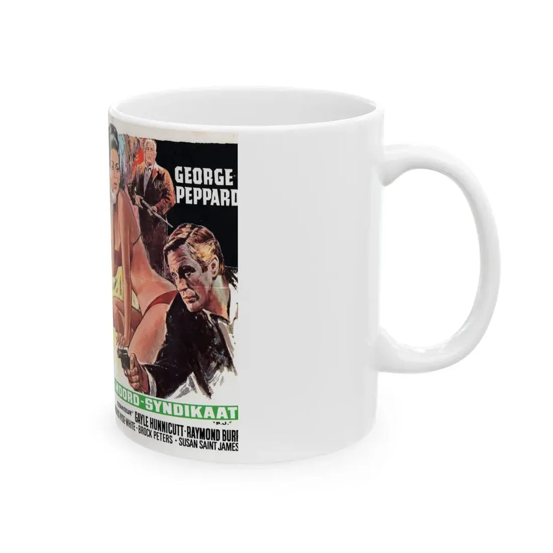 MOORD SYNDIKAAT (VHS COVER) - White Coffee Mug - Go Mug Yourself