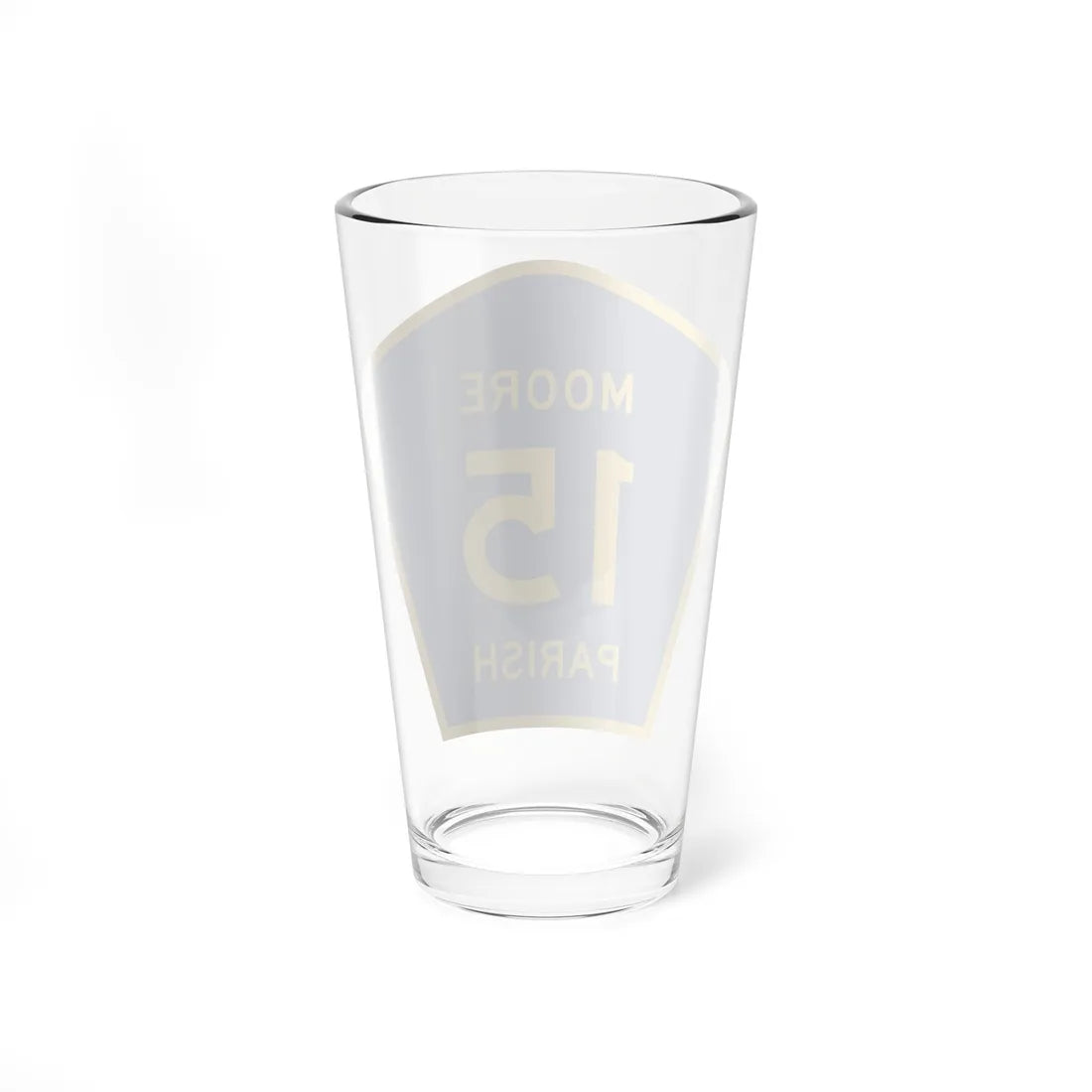Moore Parish Route 15 LA (Louisiana) (Road Sign) Pint Glass 16oz - Go Mug Yourself