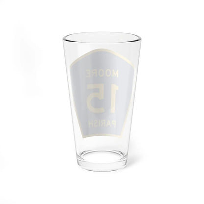 Moore Parish Route 15 LA (Louisiana) (Road Sign) Pint Glass 16oz - Go Mug Yourself