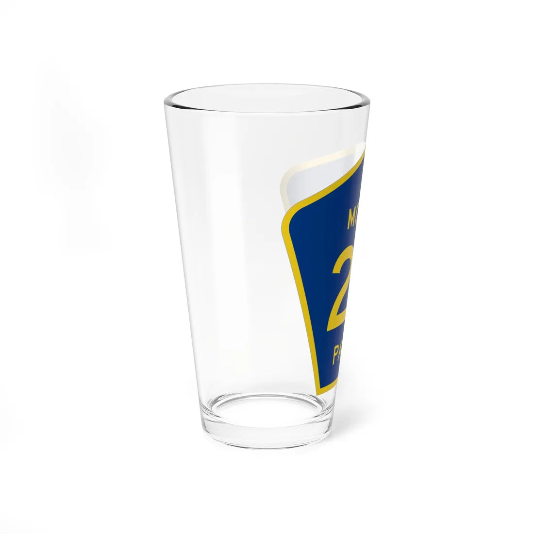 Moore Parish Route 22 LA (Louisiana) (Road Sign) Pint Glass 16oz - Go Mug Yourself