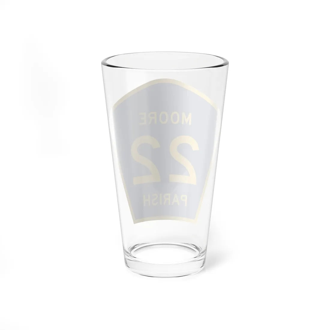Moore Parish Route 22 LA (Louisiana) (Road Sign) Pint Glass 16oz - Go Mug Yourself