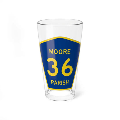 Moore Parish Route 36 LA (Louisiana) (Road Sign) Pint Glass 16oz 16oz - Go Mug Yourself