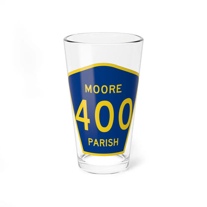 Moore Parish Route 400 LA (Louisiana) (Road Sign) Pint Glass 16oz 16oz - Go Mug Yourself