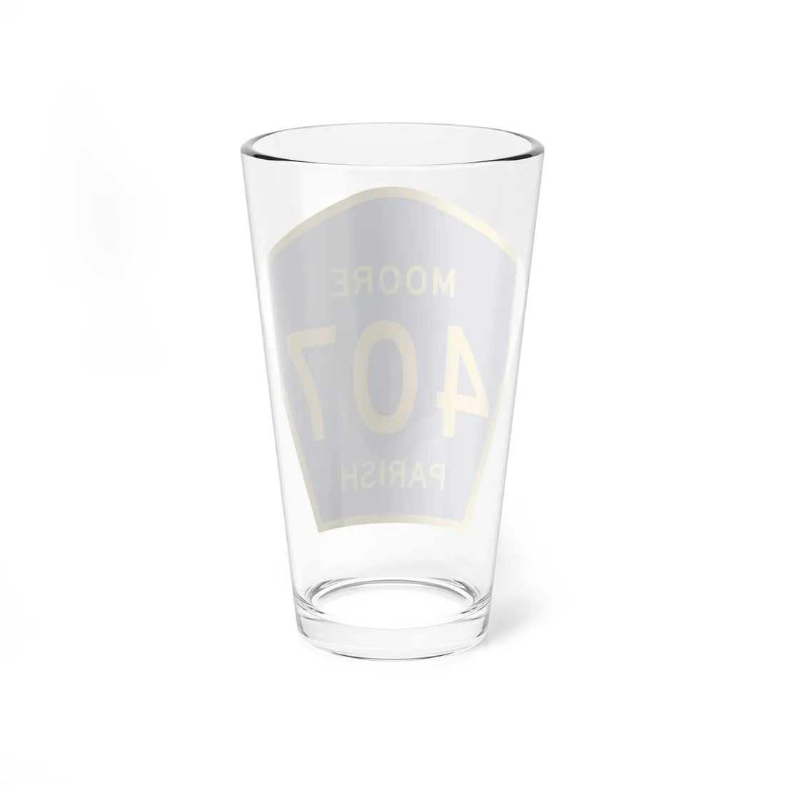 Moore Parish Route 407 LA (Louisiana) (Road Sign) Pint Glass 16oz - Go Mug Yourself