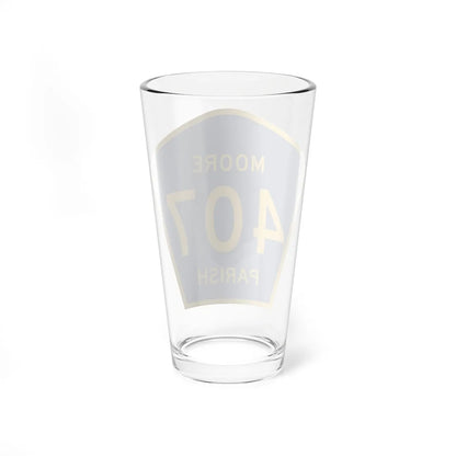 Moore Parish Route 407 LA (Louisiana) (Road Sign) Pint Glass 16oz - Go Mug Yourself