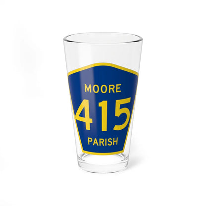 Moore Parish Route 415 LA (Louisiana) (Road Sign) Pint Glass 16oz 16oz - Go Mug Yourself