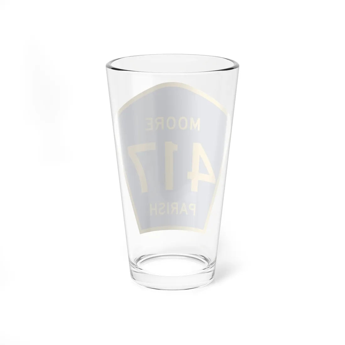 Moore Parish Route 417 LA (Louisiana) (Road Sign) Pint Glass 16oz - Go Mug Yourself