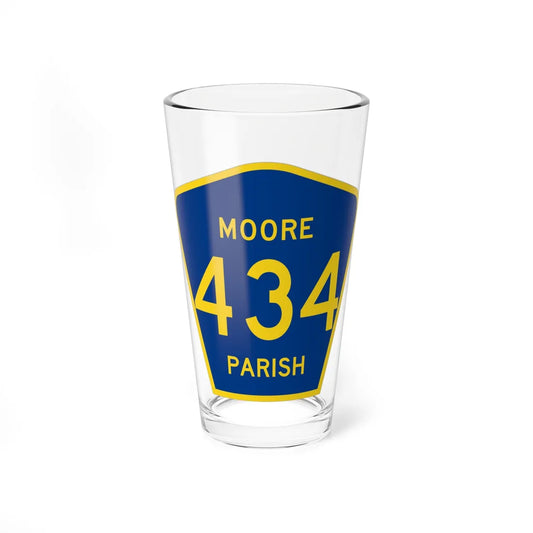 Moore Parish Route 434 LA (Louisiana) (Road Sign) Pint Glass 16oz 16oz - Go Mug Yourself