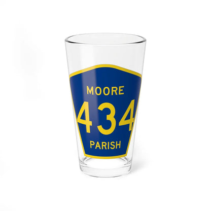 Moore Parish Route 434 LA (Louisiana) (Road Sign) Pint Glass 16oz - Go Mug Yourself