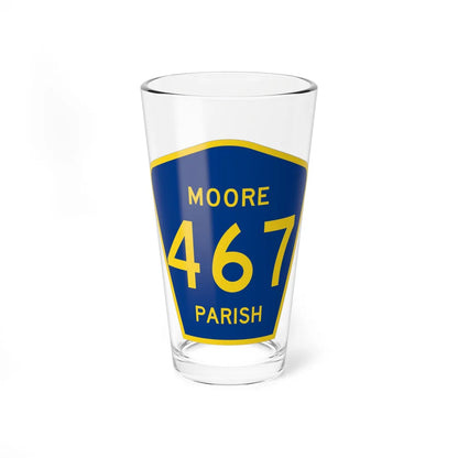 Moore Parish Route 467 LA (Louisiana) (Road Sign) Pint Glass 16oz 16oz - Go Mug Yourself