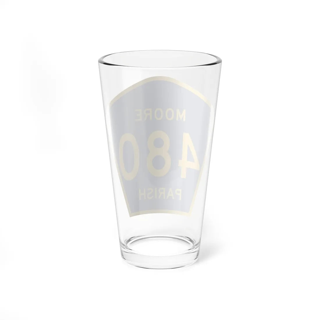 Moore Parish Route 480 LA (Louisiana) (Road Sign) Pint Glass 16oz - Go Mug Yourself