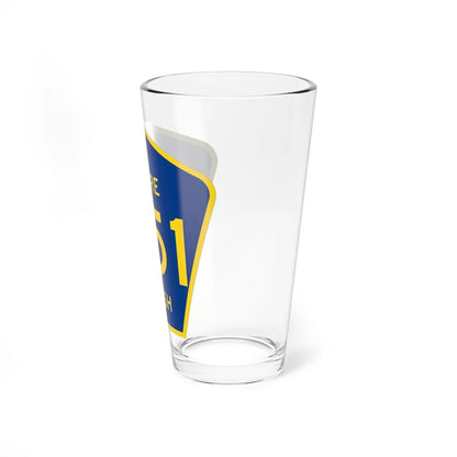 Moore Parish Route 551 LA (Louisiana) (Road Sign) Pint Glass 16oz - Go Mug Yourself