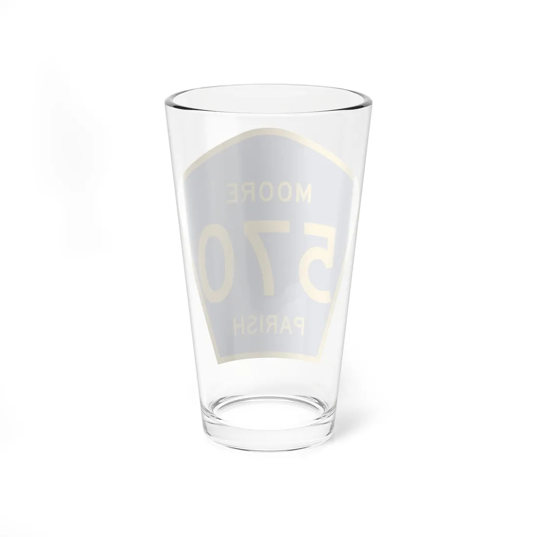 Moore Parish Route 570 LA (Louisiana) (Road Sign) Pint Glass 16oz - Go Mug Yourself