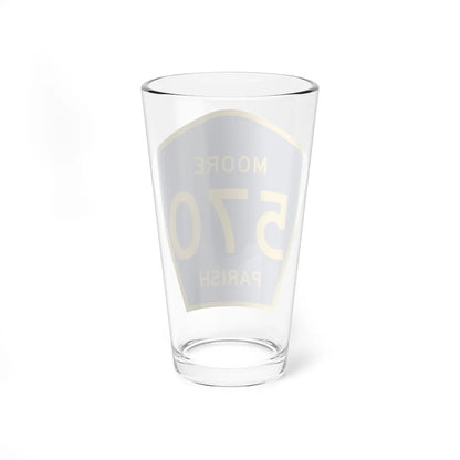 Moore Parish Route 570 LA (Louisiana) (Road Sign) Pint Glass 16oz - Go Mug Yourself
