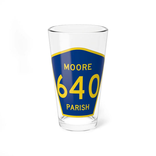 Moore Parish Route 640 LA (Louisiana) (Road Sign) Pint Glass 16oz 16oz - Go Mug Yourself