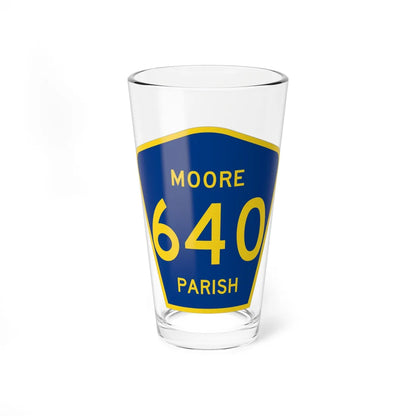 Moore Parish Route 640 LA (Louisiana) (Road Sign) Pint Glass 16oz - Go Mug Yourself
